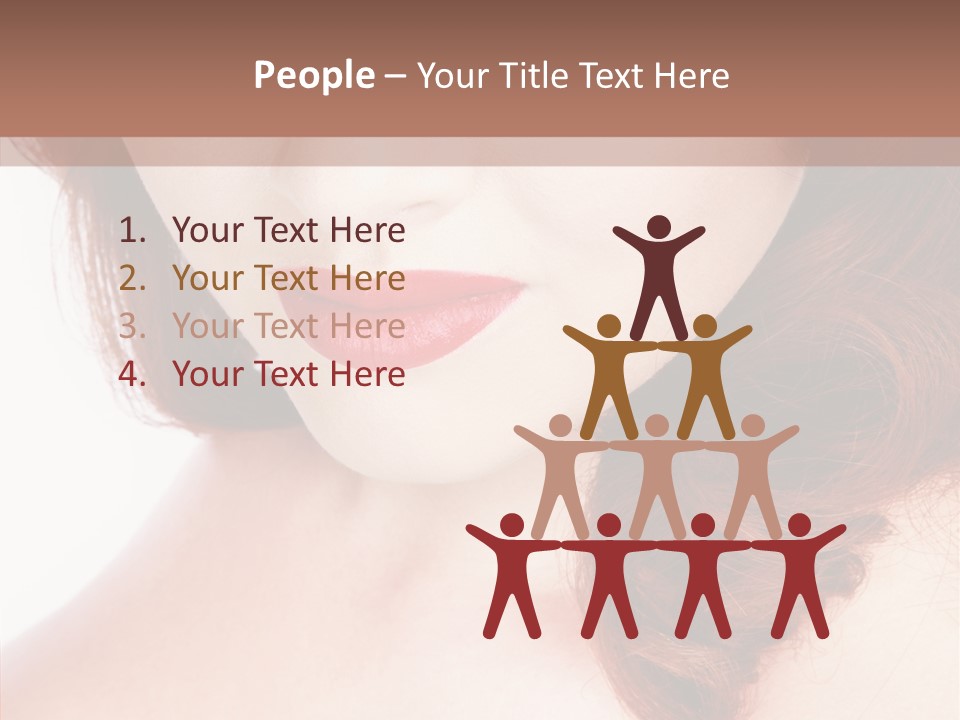 Hot Radiant Posing PowerPoint Template