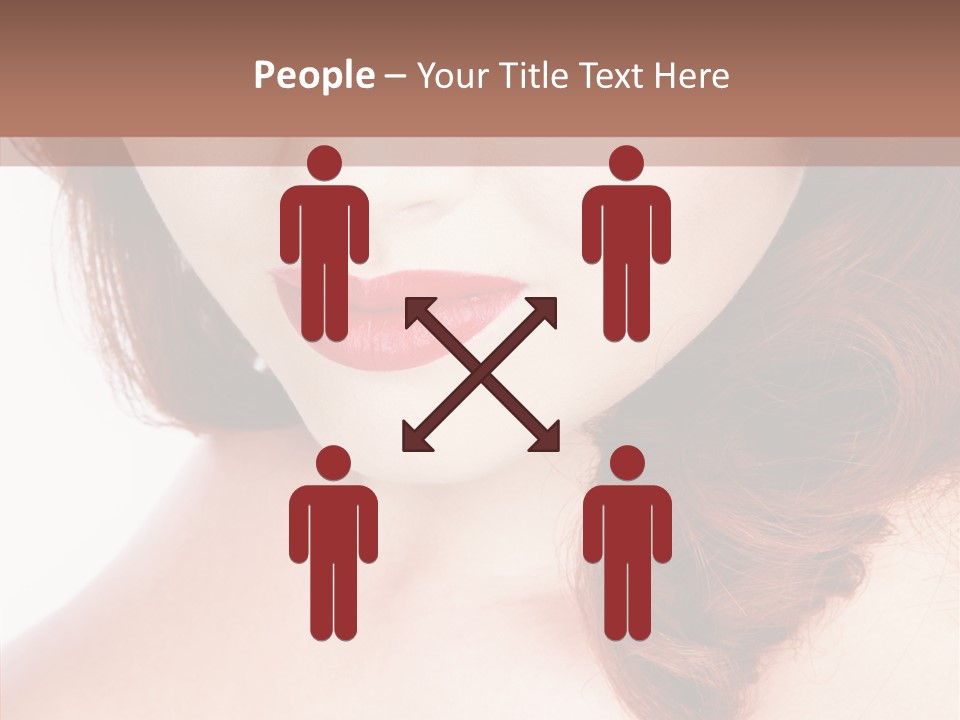 Hot Radiant Posing PowerPoint Template