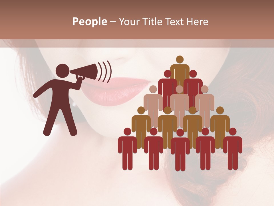 Hot Radiant Posing PowerPoint Template