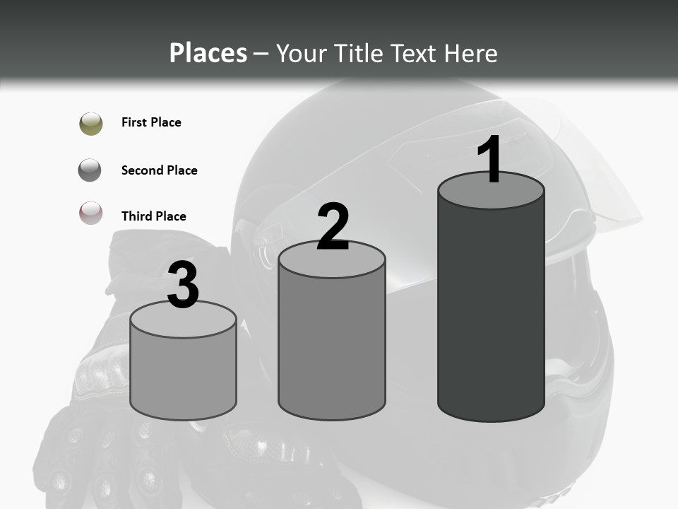 Plastic Helmet Carbon PowerPoint Template