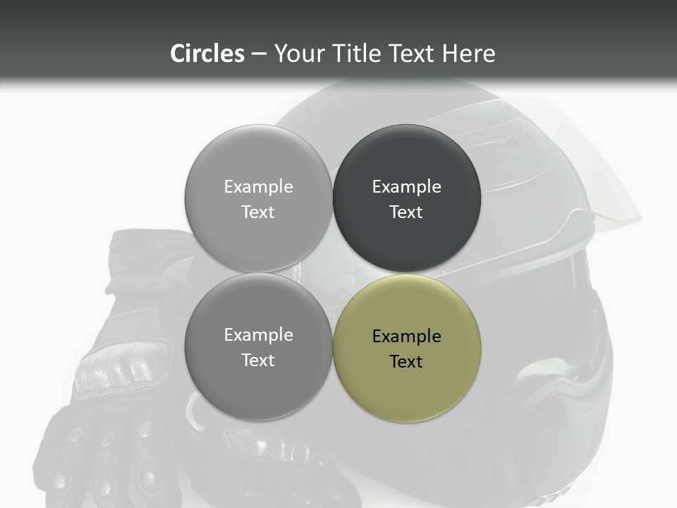 Plastic Helmet Carbon PowerPoint Template