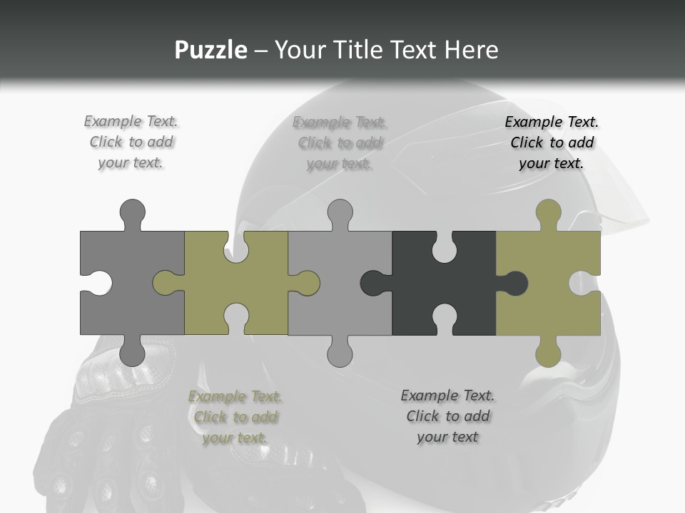 Plastic Helmet Carbon PowerPoint Template