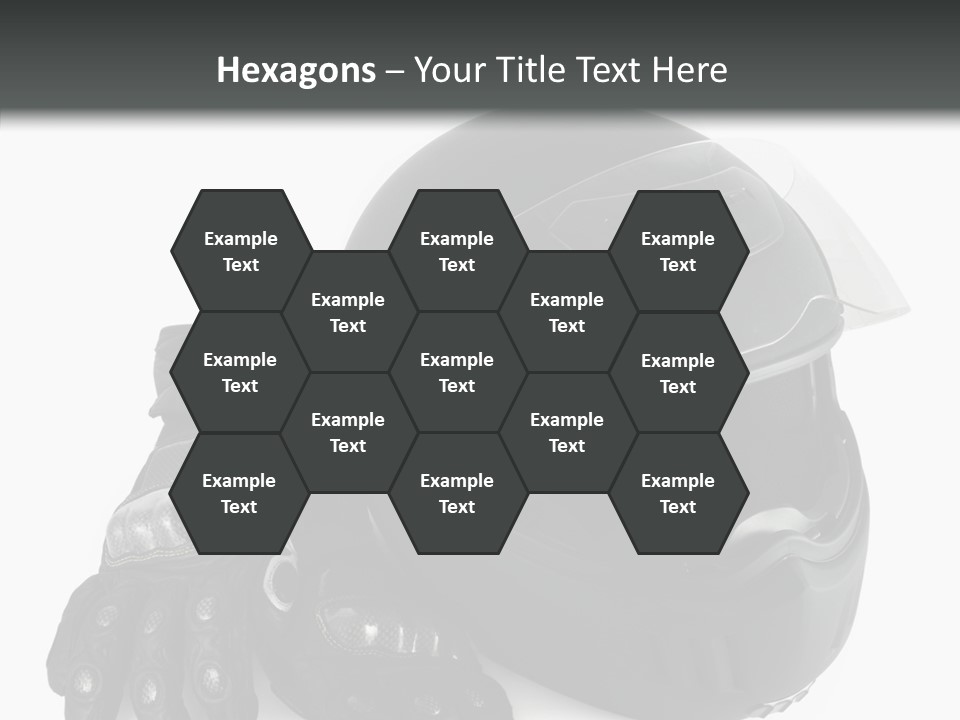 Plastic Helmet Carbon PowerPoint Template