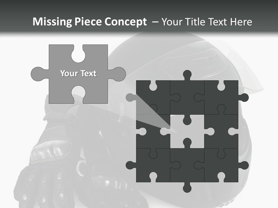 Plastic Helmet Carbon PowerPoint Template