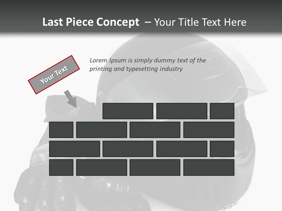Plastic Helmet Carbon PowerPoint Template