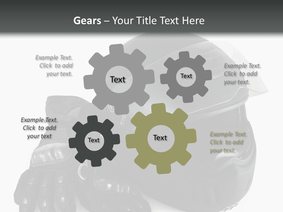 Plastic Helmet Carbon PowerPoint Template