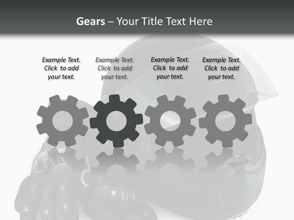 Plastic Helmet Carbon PowerPoint Template