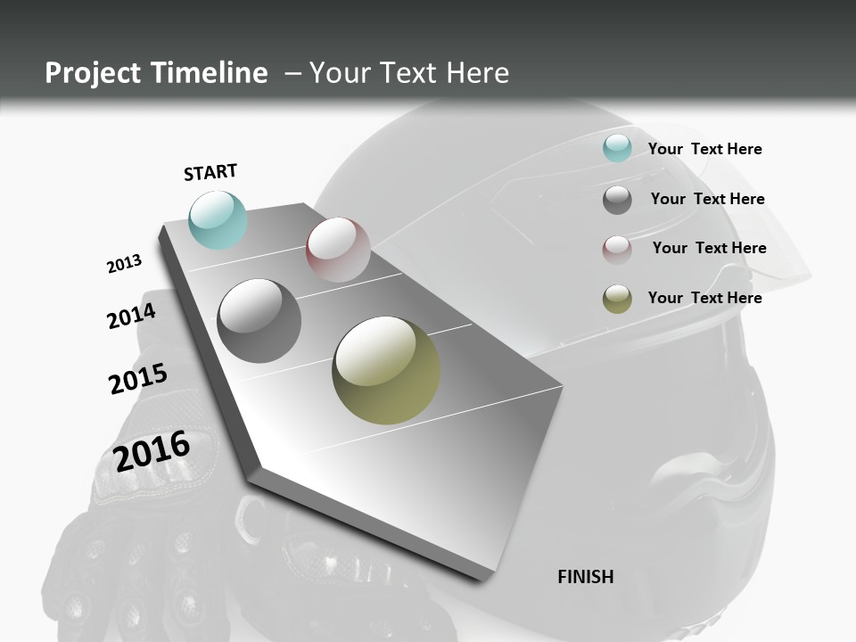 Plastic Helmet Carbon PowerPoint Template