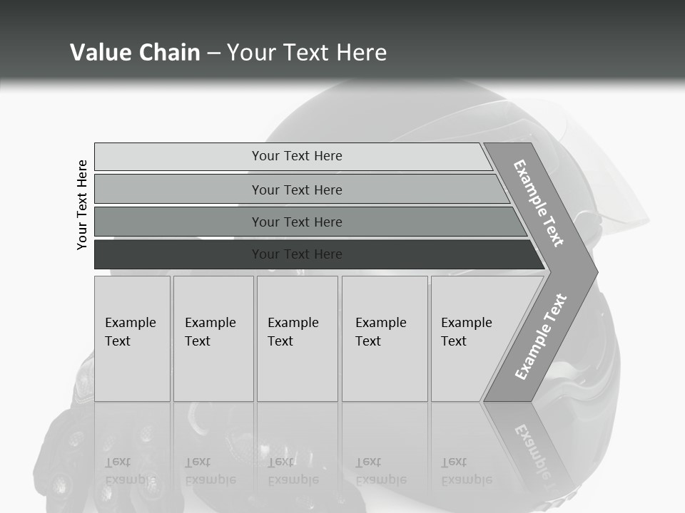 Plastic Helmet Carbon PowerPoint Template
