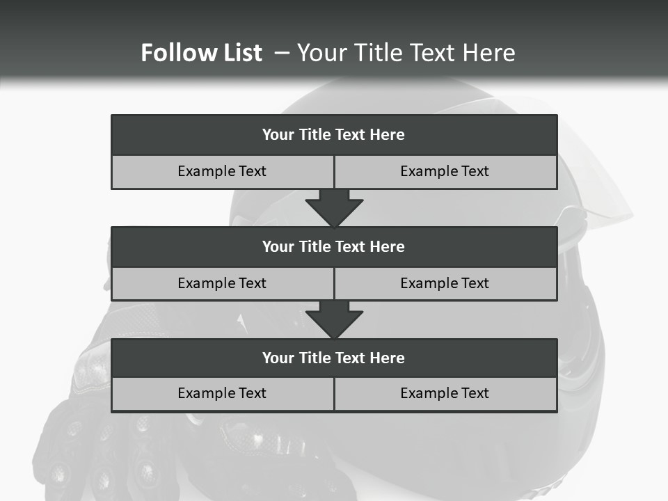 Plastic Helmet Carbon PowerPoint Template