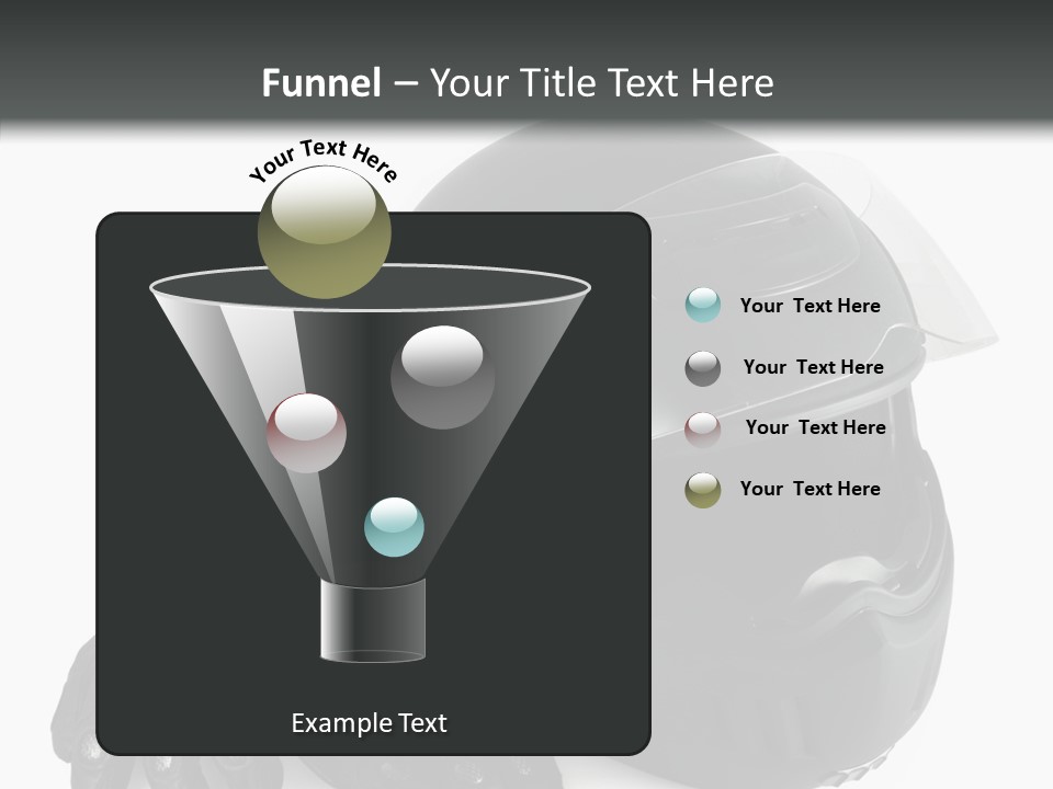 Plastic Helmet Carbon PowerPoint Template