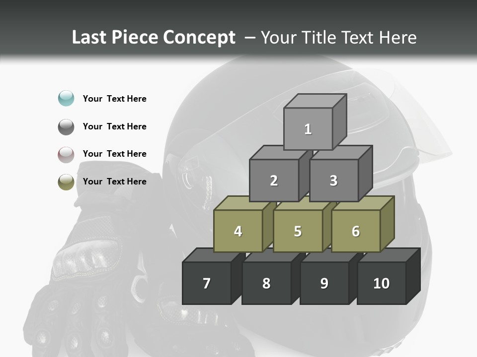 Plastic Helmet Carbon PowerPoint Template