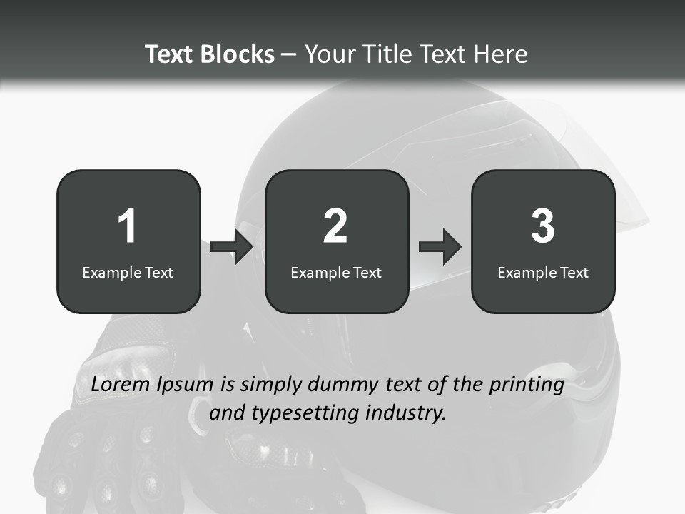 Plastic Helmet Carbon PowerPoint Template