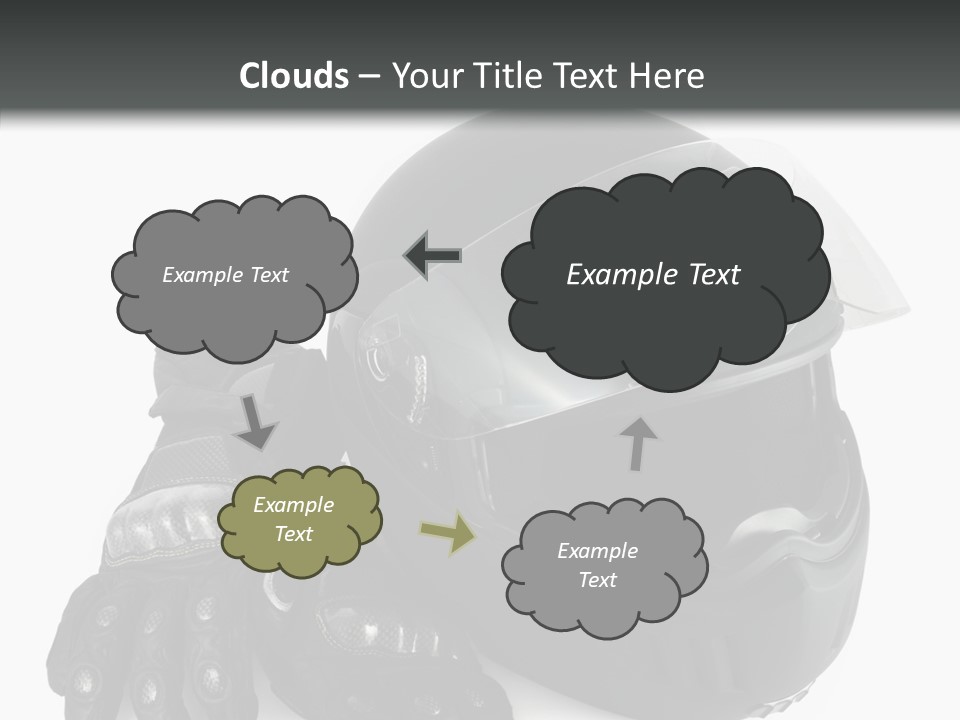 Plastic Helmet Carbon PowerPoint Template