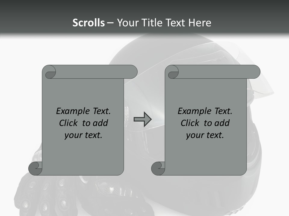 Plastic Helmet Carbon PowerPoint Template