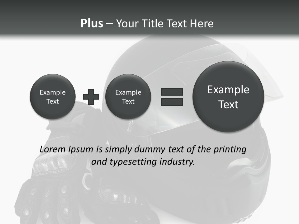 Plastic Helmet Carbon PowerPoint Template