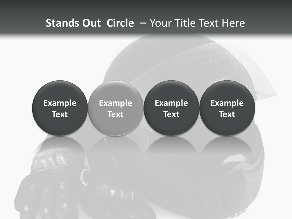 Plastic Helmet Carbon PowerPoint Template