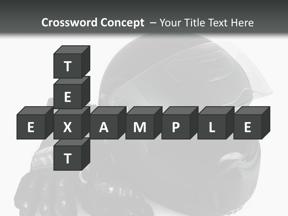 Plastic Helmet Carbon PowerPoint Template
