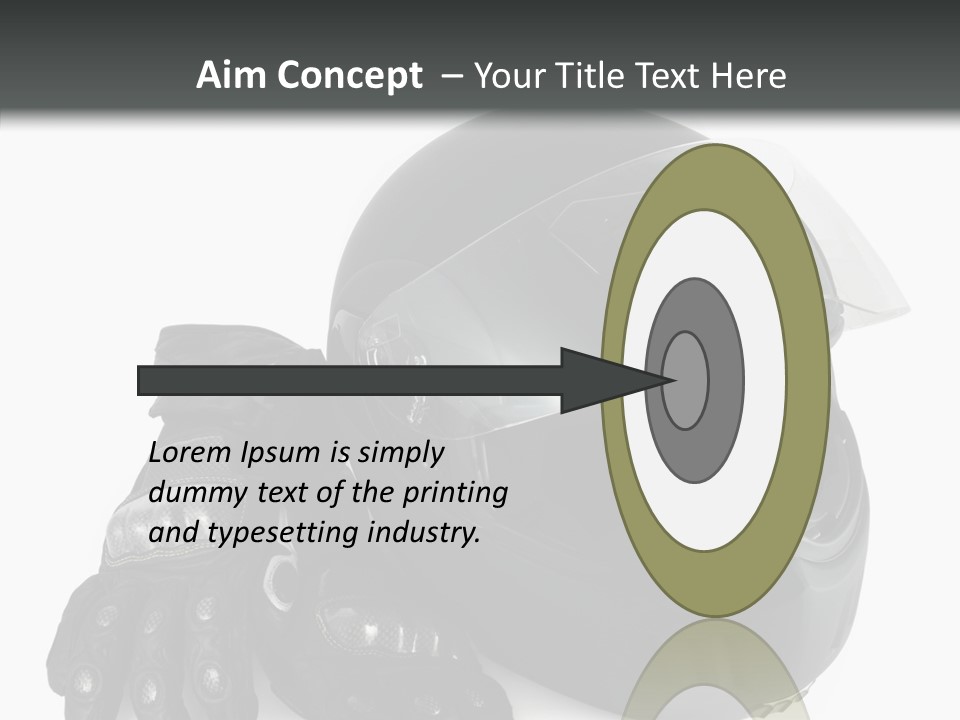 Plastic Helmet Carbon PowerPoint Template