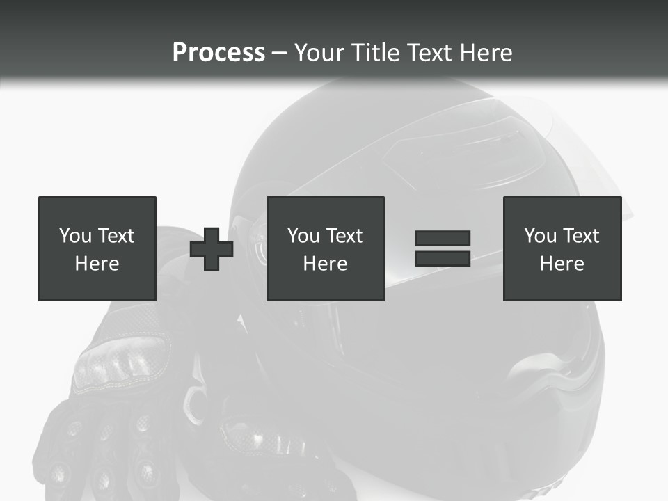 Plastic Helmet Carbon PowerPoint Template
