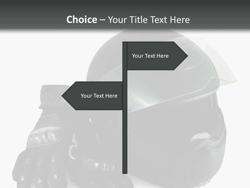 Plastic Helmet Carbon PowerPoint Template