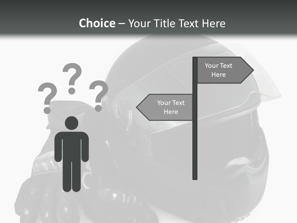Plastic Helmet Carbon PowerPoint Template