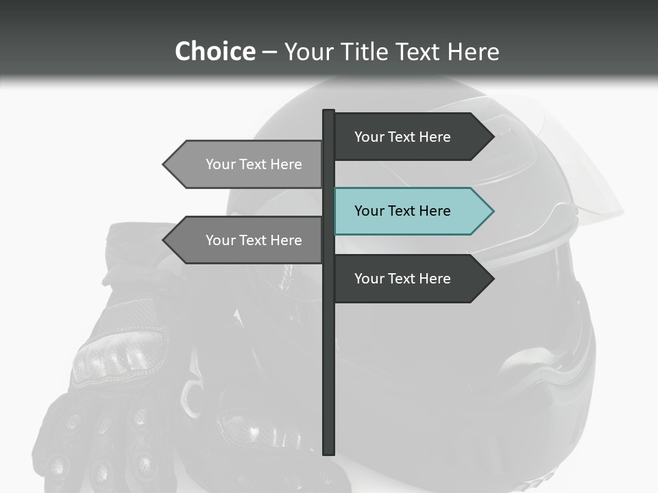 Plastic Helmet Carbon PowerPoint Template