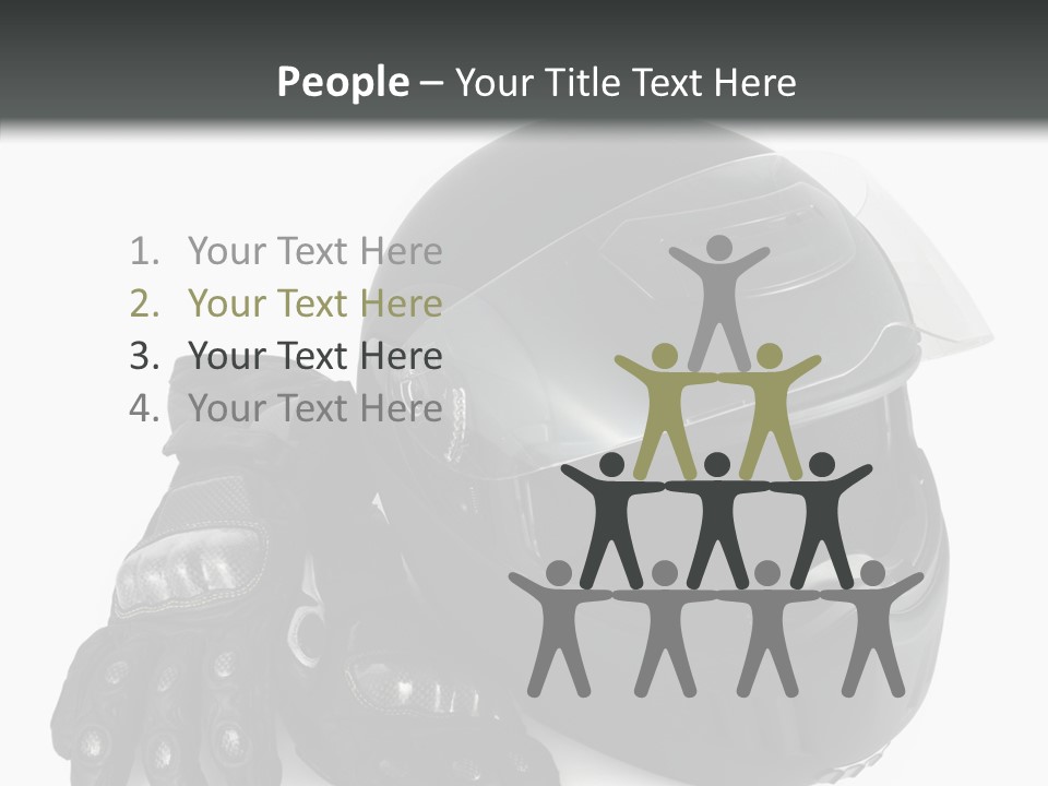 Plastic Helmet Carbon PowerPoint Template