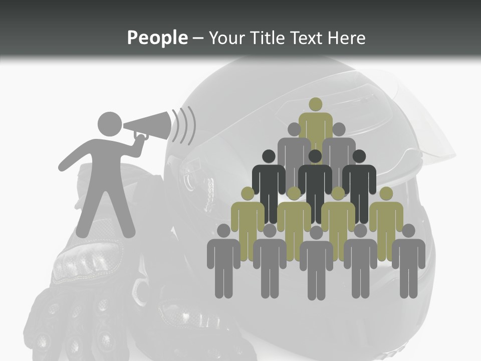 Plastic Helmet Carbon PowerPoint Template