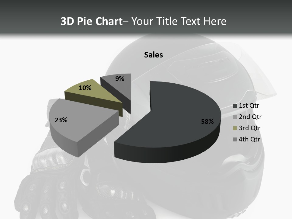 Plastic Helmet Carbon PowerPoint Template