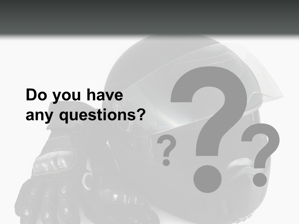 Plastic Helmet Carbon PowerPoint Template