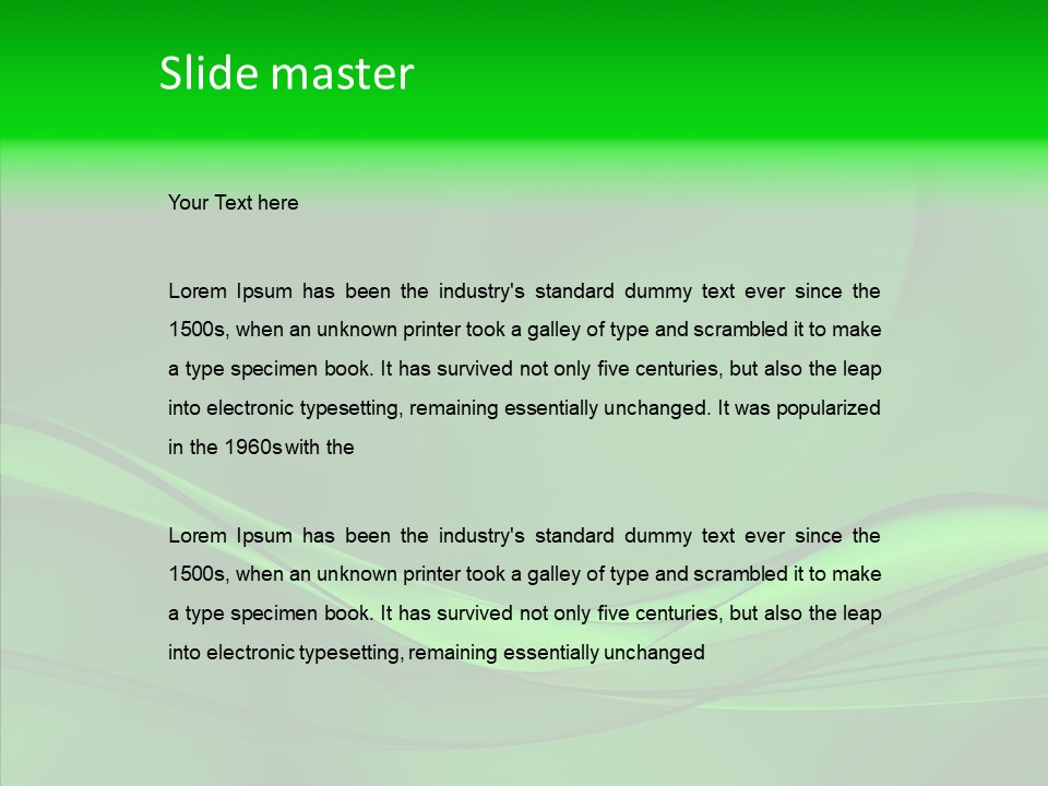 Three Dimensional Power Swirl PowerPoint Template