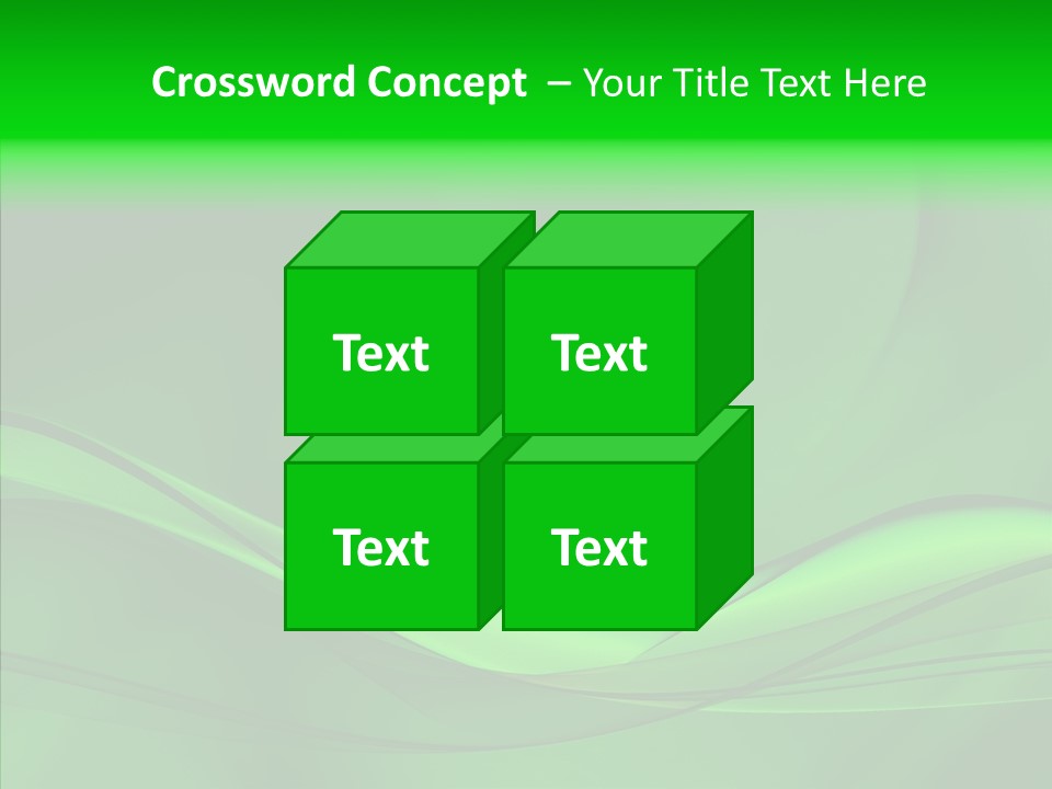 Three Dimensional Power Swirl PowerPoint Template