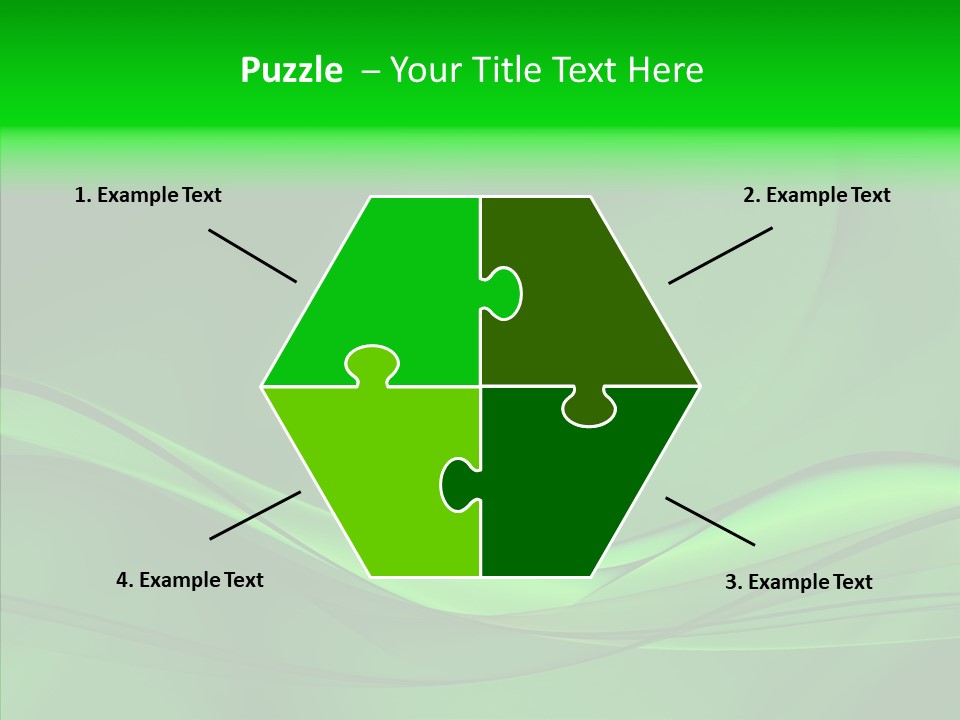 Three Dimensional Power Swirl PowerPoint Template