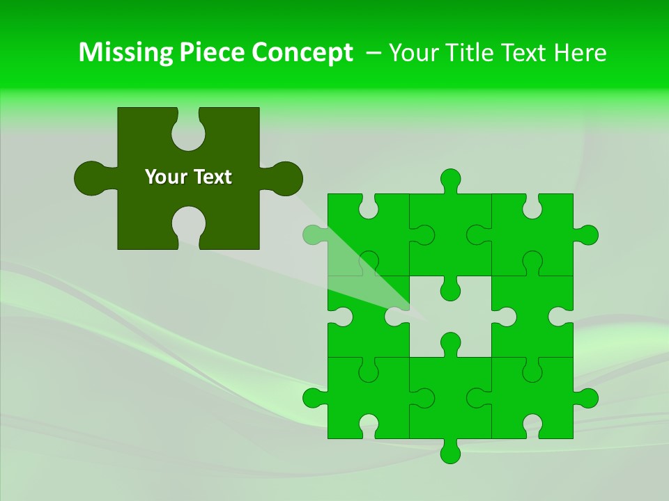 Three Dimensional Power Swirl PowerPoint Template