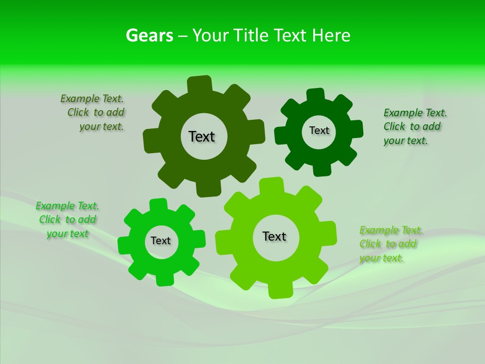 Three Dimensional Power Swirl PowerPoint Template