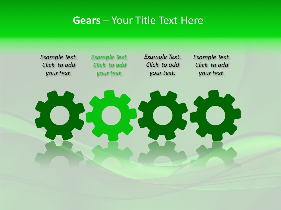 Three Dimensional Power Swirl PowerPoint Template