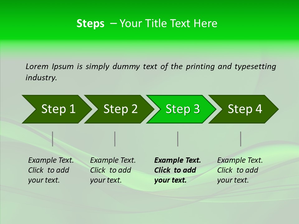 Three Dimensional Power Swirl PowerPoint Template