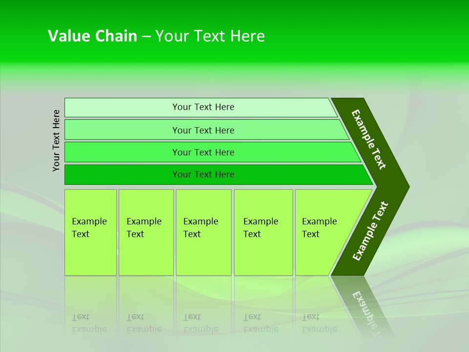 Three Dimensional Power Swirl PowerPoint Template