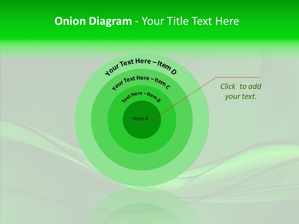Three Dimensional Power Swirl PowerPoint Template