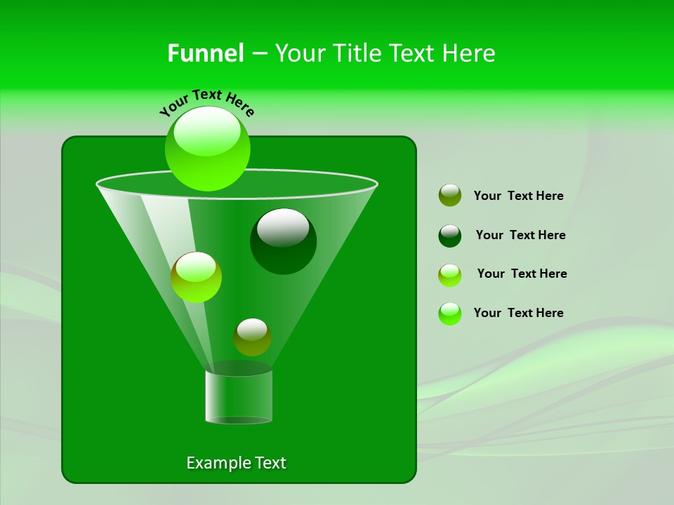 Three Dimensional Power Swirl PowerPoint Template