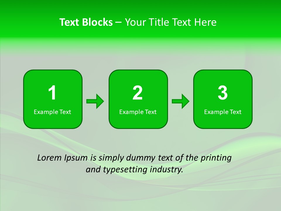 Three Dimensional Power Swirl PowerPoint Template