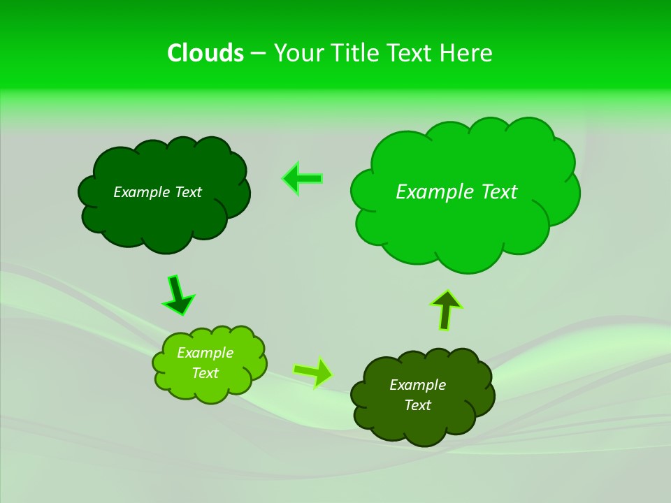 Three Dimensional Power Swirl PowerPoint Template