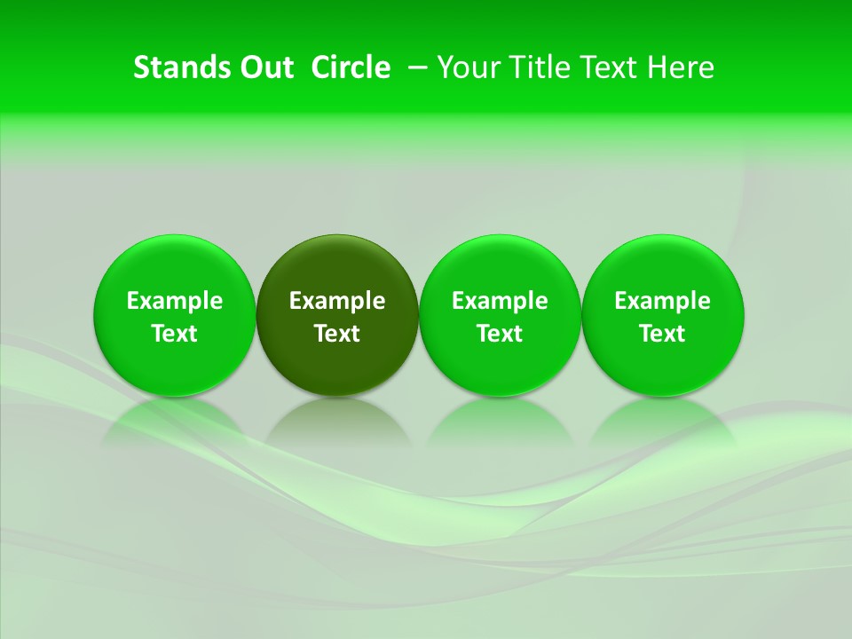 Three Dimensional Power Swirl PowerPoint Template