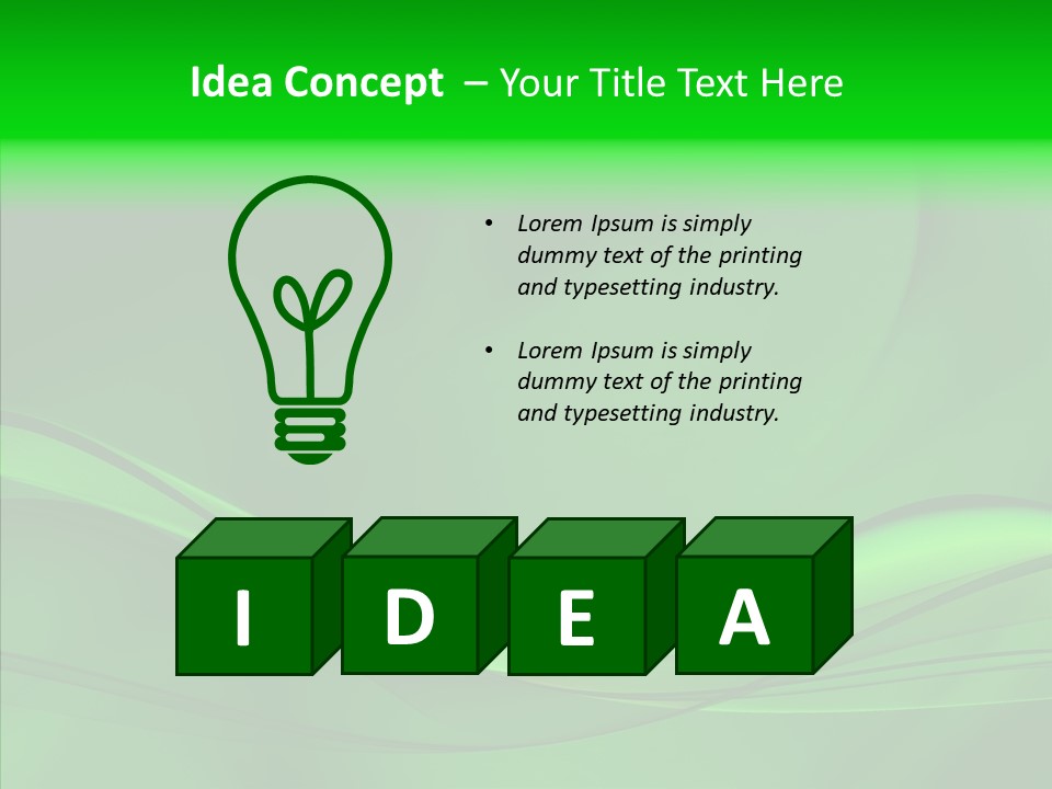 Three Dimensional Power Swirl PowerPoint Template