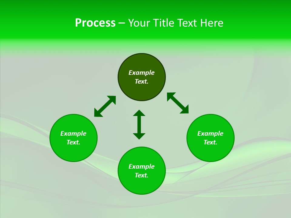 Three Dimensional Power Swirl PowerPoint Template