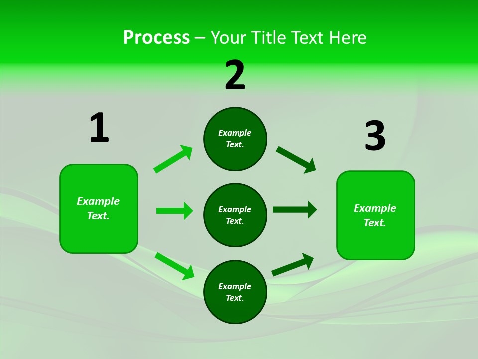 Three Dimensional Power Swirl PowerPoint Template