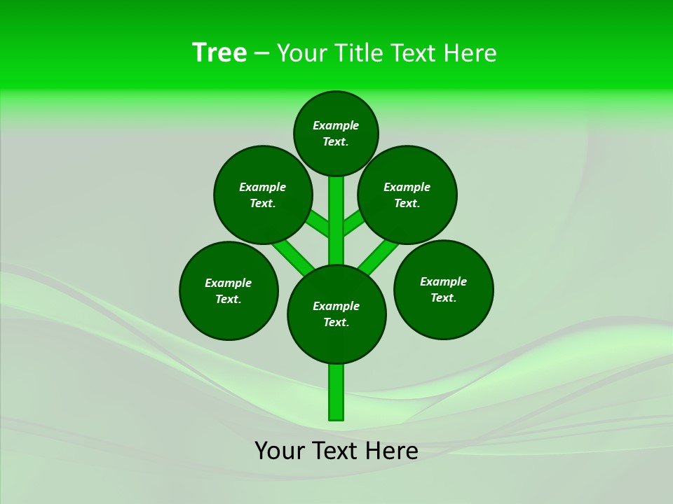 Three Dimensional Power Swirl PowerPoint Template