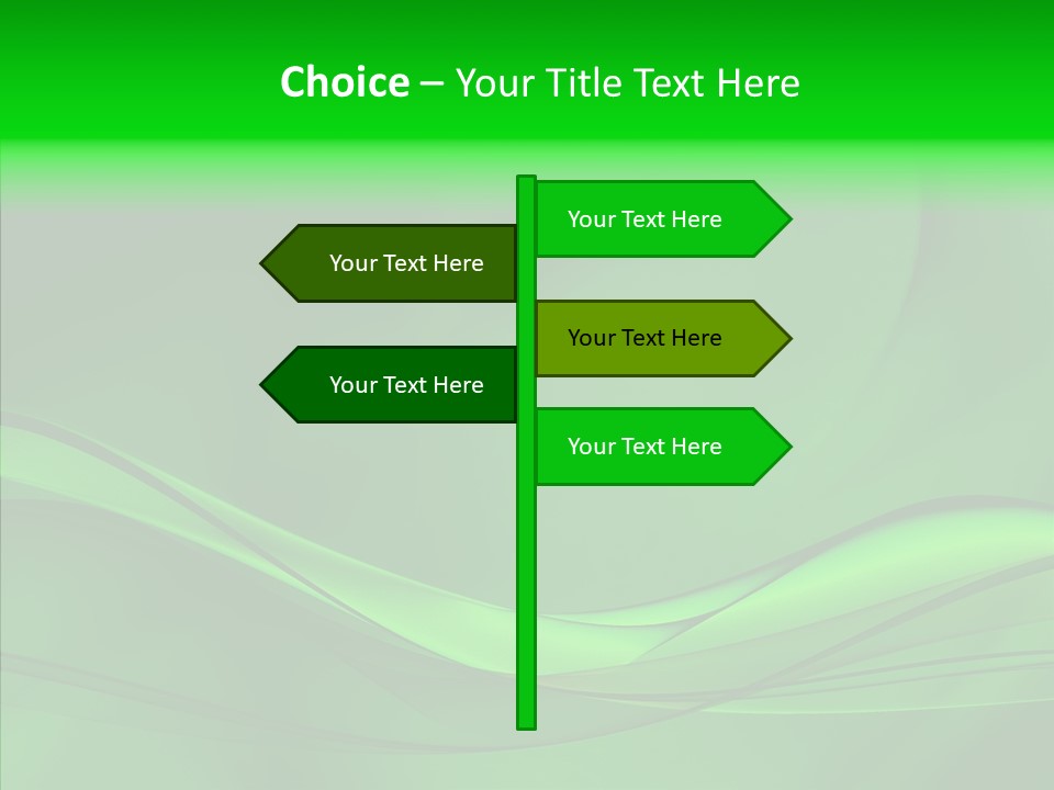 Three Dimensional Power Swirl PowerPoint Template