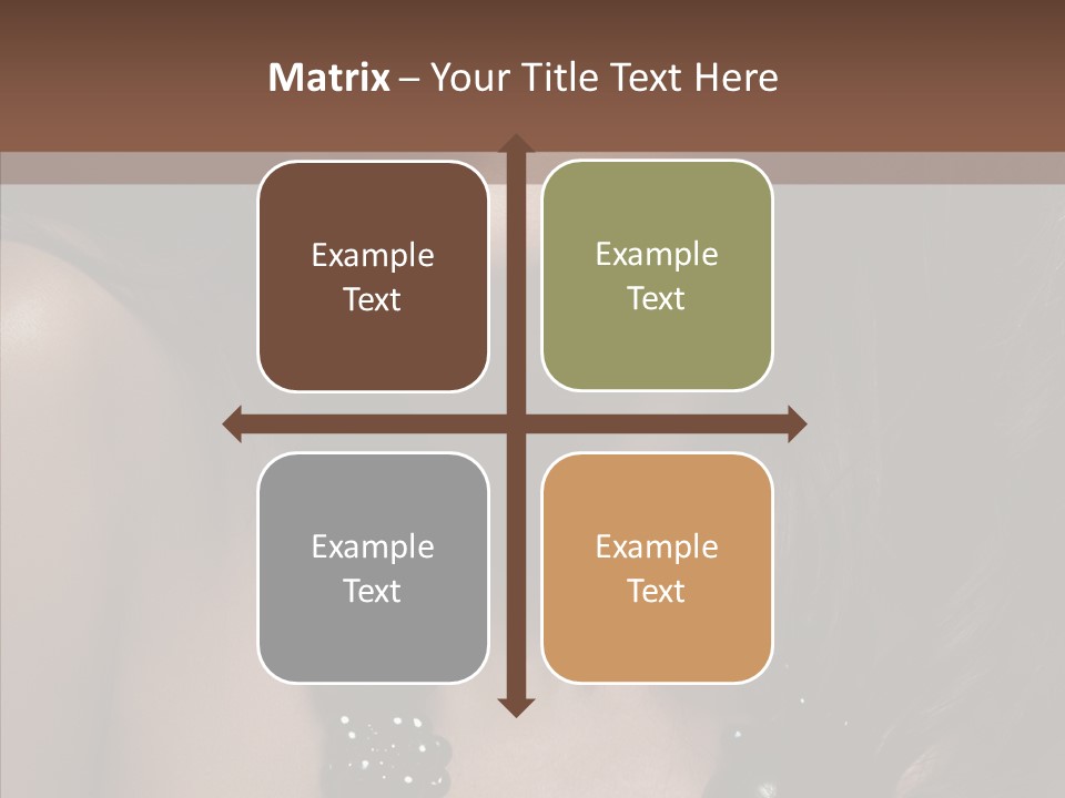 Adult Hairstyle Fashion PowerPoint Template